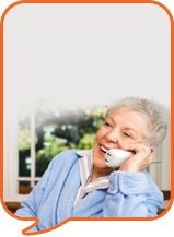 lady speaking on telephone